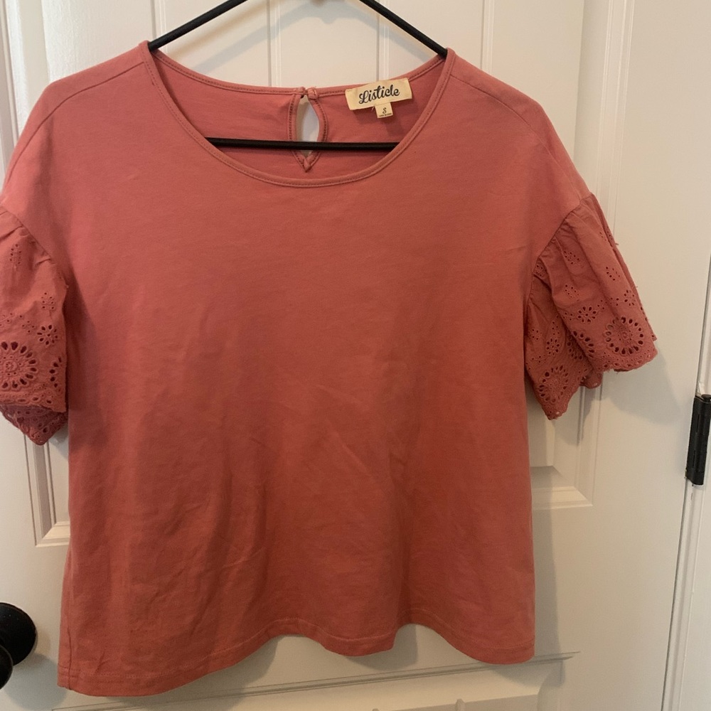 Salmon pink color top, Small size